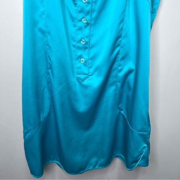 JOE’S Jeans Green Satin Racerback Tank Top Size Medium - Picture 3 of 8